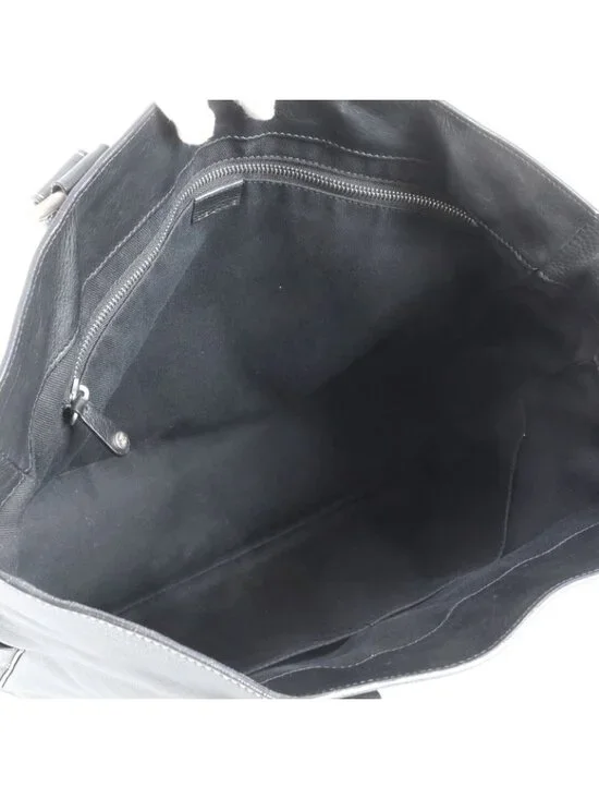 Celine Leather Tote Shoulder Hand Black A4 Ebm - Picture 7 of 9